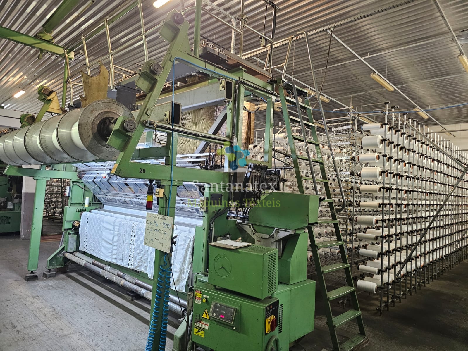 06 x Teares Raschel Jacquard Mecânico