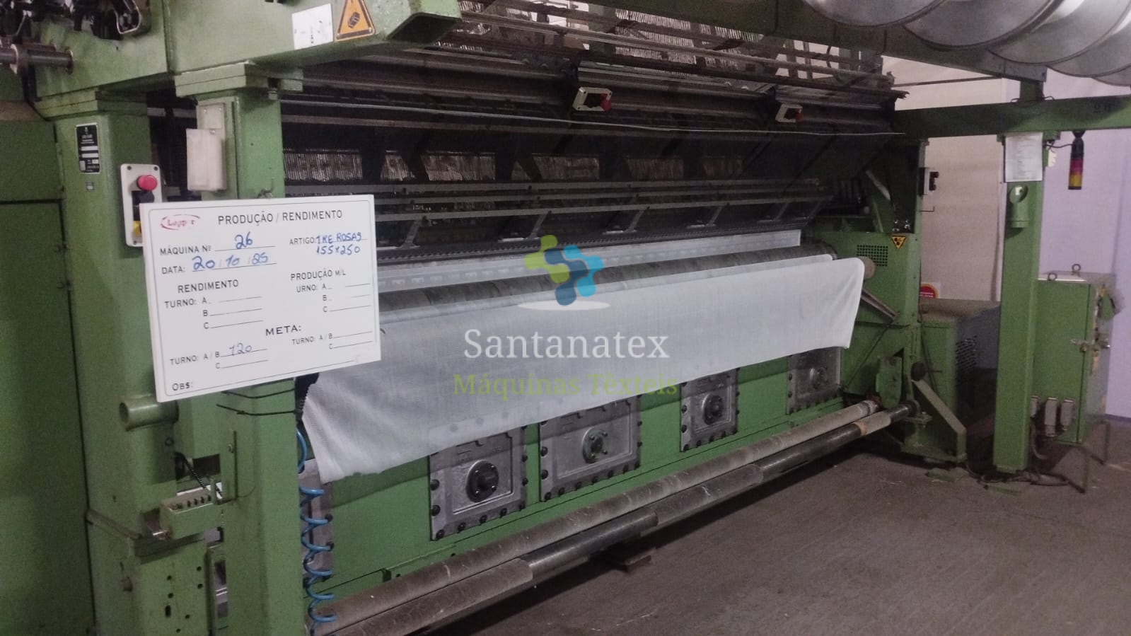 06 x Teares Raschel Jacquard Mecânico